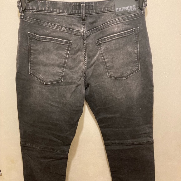 Express Mens Black Slim fit Jeans - Picture 4 of 5